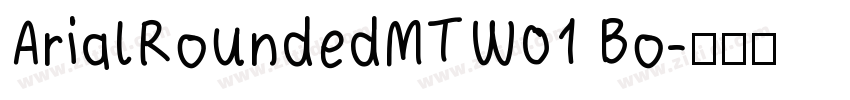 ArialRoundedMTW01 Bo字体转换